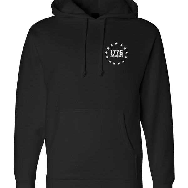 1776 Black Heavyweight Hoodie