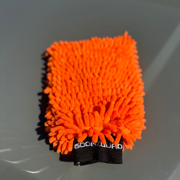 Orange Microfiber Washing Glove