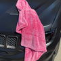 Pink Oversized Twisted Microfiber Towel