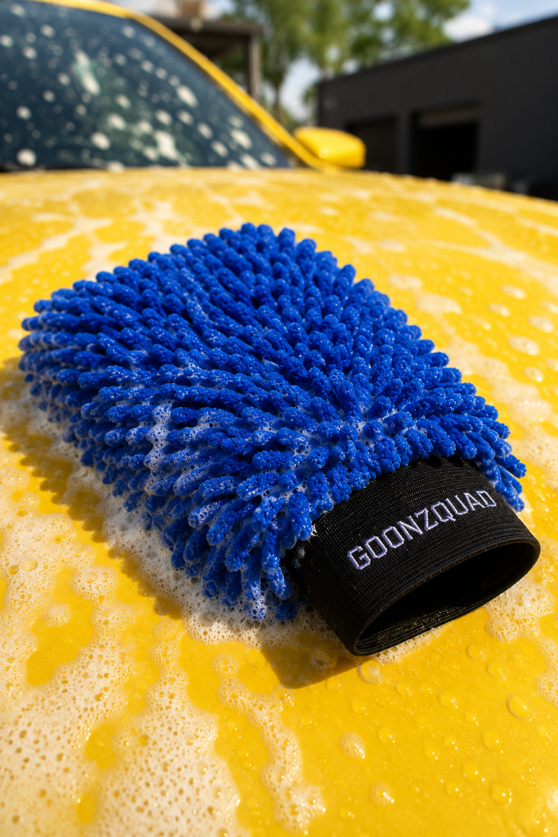 Microfiber Washing Glove Blue