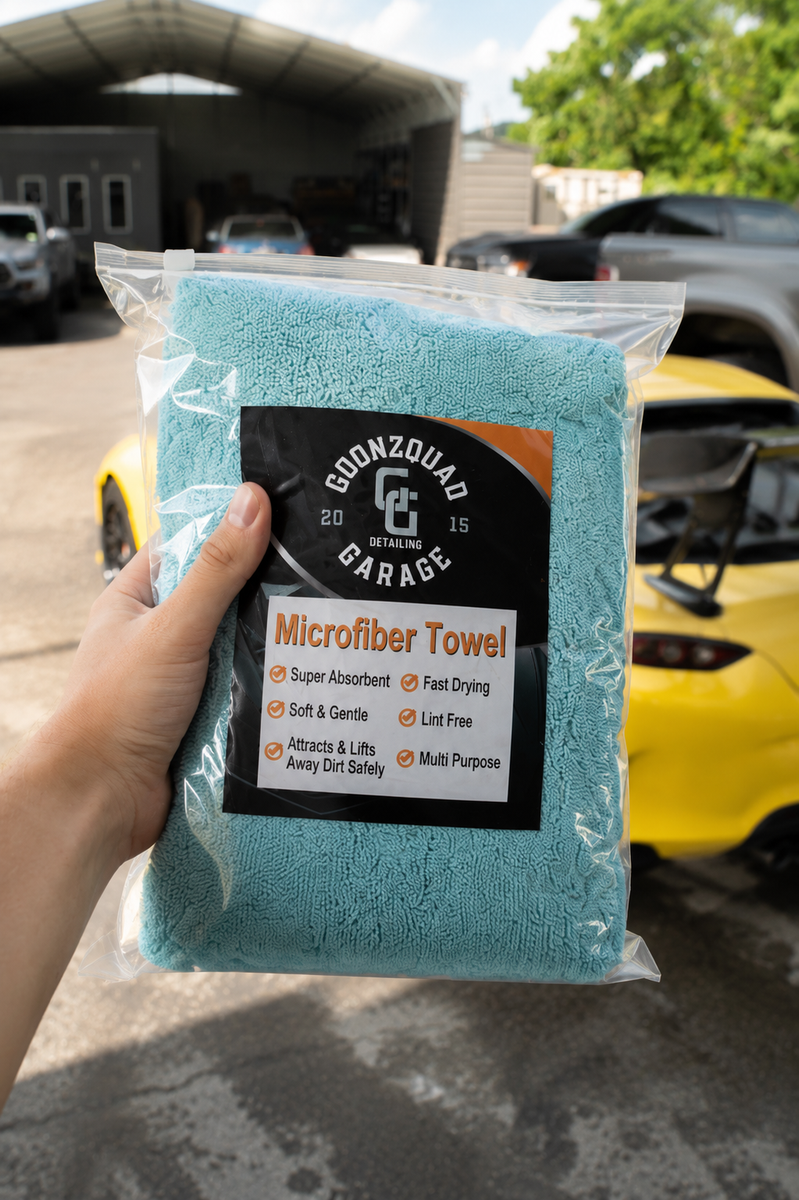 Teal Twisted Microfiber Towel