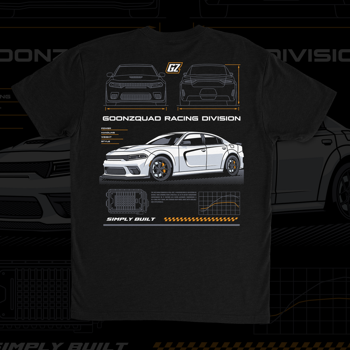 Charger Blueprint Tee