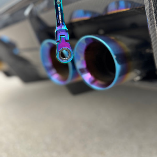 Multi-Color 10MM Ratcheting Wrench Keychain