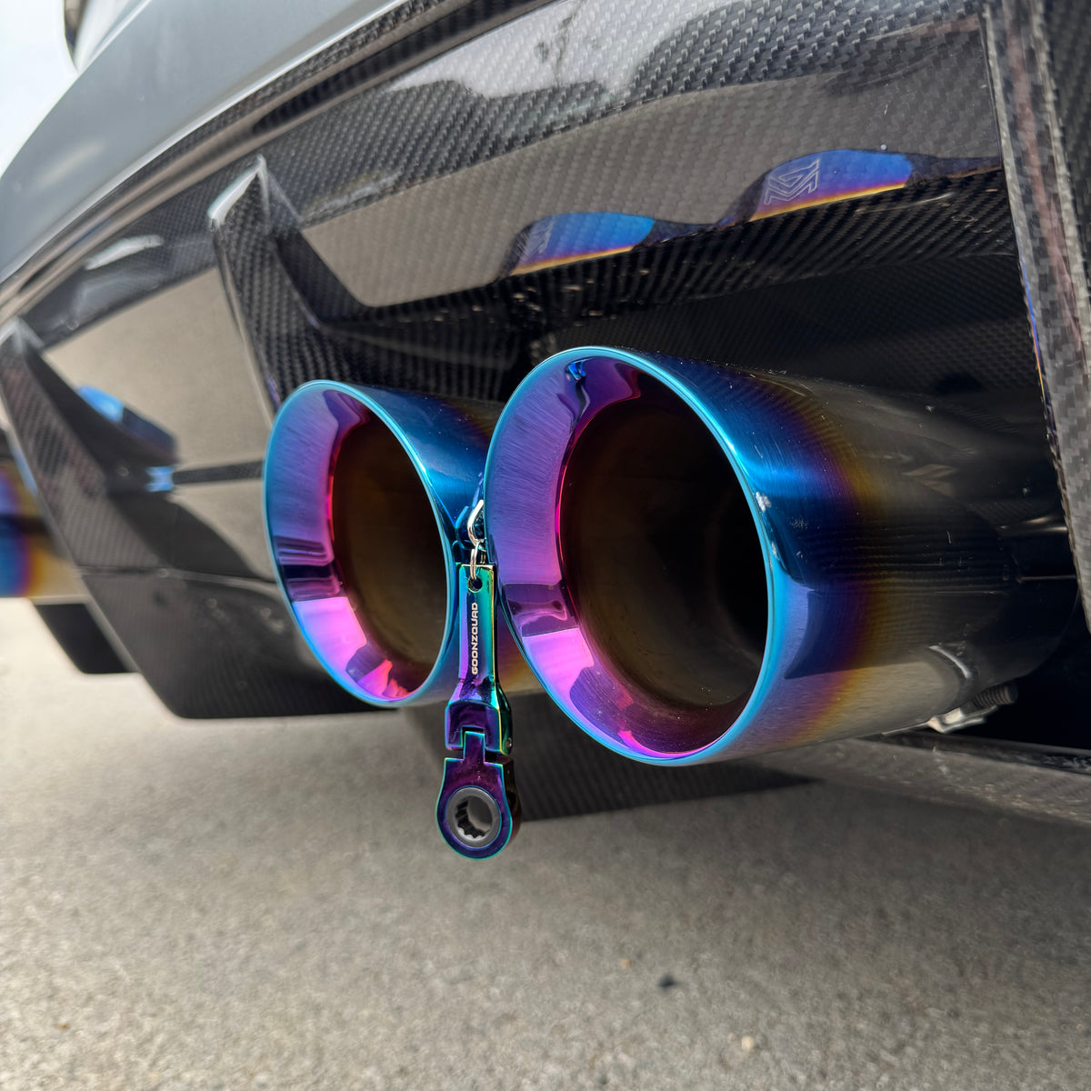Multi-Color 10MM Ratcheting Wrench Keychain
