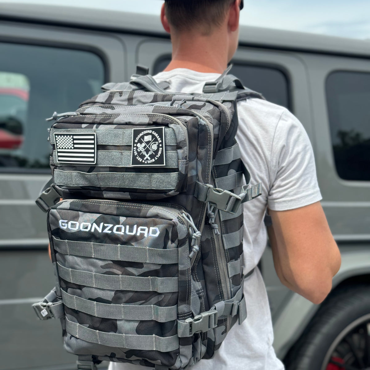 Gray Camo Backpack