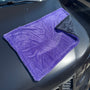 Purple Black Microfiber Drying Towel