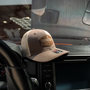 Goonzquad Leather Patch Trucker Hat – Brown/Khaki